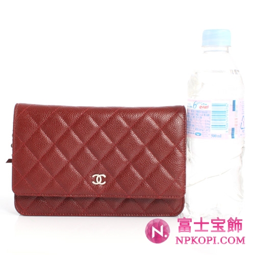 シャネル CHANEL クラシック ラムスキン ショルダーバッグ ボルドー＆シルバー A33814AAZZW